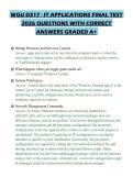 WGU D317 - IT APPLICATIONS FINAL TEST 2026 QUESTIONS WITH CORRECT ANSWERS GRADED A&plus;