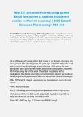 NSG 533 Advanced Pharmacology Practice Exams 2026 &vert; Full-Length Scenario-Based Questions with Detailed Rationales