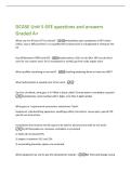 DCASE Unit 5 GFE questions and answers  Graded A&plus; 