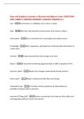 Data and Analytics Concepts in Business Intelligence Exam QUESTIONS  AND CORRECT VERIFIED ANSWERS &vert;ALREADY GRADED A&plus;&vert; 