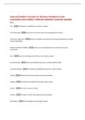 Data and Analytics Concepts for Business Intelligence Exam  QUESTIONS AND CORRECT VERIFIED ANSWERS &vert;ALREADY GRADED  A&plus;&vert;