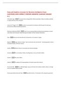Data and Analytics Concepts for Business Intelligence Exam  QUESTIONS AND CORRECT VERIFIED ANSWERS &vert;ALREADY GRADED  A&plus;&vert; 