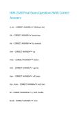 HIM 2360 Final Exam Questions With Correct Answers 