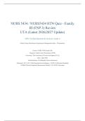 NURS 5434&sol; NURS5434 HTN Quiz &ndash; Family III &lpar;FNP 3&rpar; Review&vert; UTA &lpar;Latest 2026 Update&rpar; 100&percnt; Verified Questions & Answers &vert; Grade A
