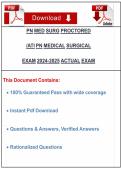 ATI MED SURG 2 FINAL EXAM 2025 NEWEST TEST BANK COMPLETE QUESTIONS WITH DETAILED VERIFIEDNANSWERS &lpar;100&percnt; CORRECT ANSWERS&rpar; &sol;ALREADY GRADED A&plus;