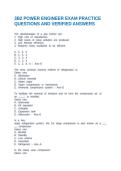 3B2 POWER ENGINEER EXAM PRACTICE QUESTIONS AND VERIFIED ANSWERS