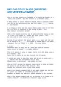 MED GAS STUDY GUIDE QUESTIONS AND VERIFIED ANSWERS