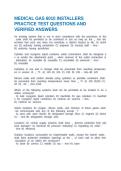 MEDICAL GAS 6010 INSTALLERS PRACTICE TEST QUESTIONS AND VERIFIED ANSWERS