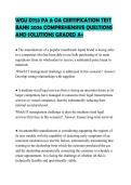 WGU D753 PA & OA CERTIFICATION TEST BANK 2026 COMPREHENSIVE QUESTIONS AND SOLUTIONS GRADED A&plus;