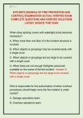 NYS BEFO &lpar;BUREAU OF FIRE PREVENTION AND  CONTROL&rpar; EXAMINATION ACTUAL VERIFIED EXAM  COMPLETE QUESTIONS AND VERIFIED SOLUTIONS  LATEST UPDATE THIS YEAR