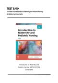 Test Bank for Introduction to Maternity & Pediatric Nursing 9th Edition Questions Answers