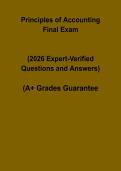 Principles of Accounting 2026 Final Exam PDF &vert; Study Guide & Practice Test