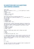 84 QUESTIONS MED GAS QUESTIONS AND VERIFIED ANSWERS