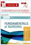 TEST BANK for Fundamentals of Nursing 11TH Edition by Potter Perry PDF