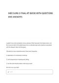 Med Surg 2 Final ATI book questions and answers