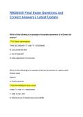 NSG6440 Final Exam Questions and Correct Answers&vert; Latest Update 2026