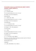 EE 261 EXAM 1 Clicker Exam QUESTIONS AND CORRECT VERIFIED  ANSWERS &vert;ALREADY GRADED A&plus;&vert; 