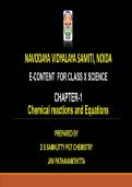 Chemical&comma; reaction and equation ppt notes
