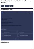 LOG BOLC Test 3 &ndash; Accurate Solutions For Every Question