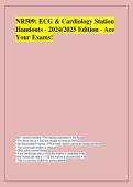 NR509&colon; ECG & Cardiology Station  Handouts - 2024&sol;2025 Edition - Ace  Your Exams&excl;