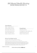 RN Mental Health Nursing REVIEW MODULE EDITION 11&period;0