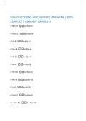 FOIL QUESTIONS AND VERIFIED ANSWERS &vert;100&percnt;  CORRECT &vert; ALREADY GRADED A 