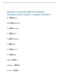Elements 11-18 QUESTIONS AND VERIFIED  ANSWERS &vert;100&percnt; CORRECT &vert; ALREADY GRADED A 