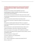 Emergency Dispatch Protocols for 911 Calls and Critical Incidents  Exam QUESTIONS AND CORRECT VERIFIED ANSWERS &vert;ALREADY  GRADED A&plus;&vert; 