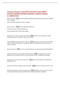 Emergency Response Guide &lpar;ERG&rpar; QUESTIONS AND CORRECT  DETAILED ANSWERS &lpar;VERIFIED ANSWERS&rpar; &vert;ALREADY GRADED  A&plus;&vert;&vert;BRAND NEW