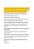 HAAG CERTIFIED INSPECTOR PROGRAM WEATHER AND ROOF INSPECTIONS Practice Exam Questions and Answers Latest Versions 2026 Top Rated 