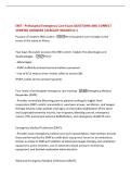 EMT - Prehospital Emergency Care Exam QUESTIONS AND CORRECT  VERIFIED ANSWERS &vert;ALREADY GRADED A&plus;&vert; 