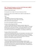 EMT - Prehospital Emergency Care Exam QUESTIONS AND CORRECT  VERIFIED ANSWERS &vert;ALREADY GRADED A&plus;&vert; 