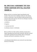 BUL&lowbar;5810&lowbar;EXAM&lowbar;1&lowbar;ASSESSMENT&lowbar;TEST&lowbar;2026&lowbar;TESTED&lowbar;QUESTIONS&lowbar;WITH&lowbar;FULL