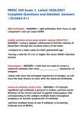 MMSC 420 Exam 1  Latest 2026&sol;2027 Complete Questions and Detailed  Answers &vert; &lpar;Graded A&plus;&rpar;