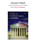 Courts and Criminal Justice in America&comma; 3rd edition &mdash; by Larry Siegel &mdash; Instructor's Manual &lpar;Ch&period; 1-16&rpar;