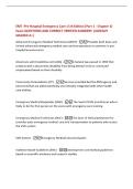 EMT -Pre Hospital Emergency Care 11th Edition &lpar;Part 1 - Chapter 1&rpar;  Exam QUESTIONS AND CORRECT VERIFIED ANSWERS &vert;ALREADY  GRADED A&plus;&vert; 