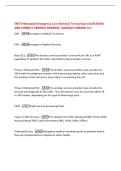EMT Prehospital Emergency Care &lpar;General Terms&rpar; Exam QUESTIONS  AND CORRECT VERIFIED ANSWERS &vert;ALREADY GRADED A&plus;&vert; 