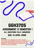 GGH3705 Assignment 2 Semester 1 Memo &vert; Due 13 April 2026
