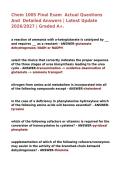 Chem 1005 Final Exam  Actual Questions And  Detailed Answers &vert; Latest Update 2026&sol;2027 &vert; Graded A&plus;&period;