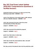Bus 301 Final Exam Latest Update 2026&sol;2027 Comprehensive Questions & Verified Answers