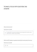 Technical Rescue questions and answers