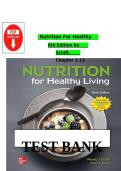 Test Bank Nutrition for Healthy Living 6th Edition by Wendy Schiff Exam Questions PDF