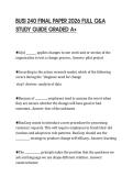 BUSI 240 FINAL PAPER 2026 FULL Q&A STUDY GUIDE GRADED A&plus;