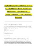 Fitz Exit Exam 2025&sol;2026 Edition ACTUAL EXAM &vert; NP Board Review Practice Test &vert; 300 Questions &vert; Verified Answers &vert; A&plus; Graded &vert; Verified Q&A &vert; Pass Guaranteed - A&plus; Graded