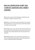 BUSI 240 CERTIFICATION SCRIPT 2026 COMPLETE QUESTIONS AND CORRECT ANSWERS