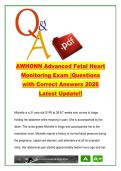 AWHONN Advanced Fetal Monitoring 50 Questions Exam Prep &ndash; FHR Interpretation&comma; Category I&ndash;III Tracings & Intrapartum Care &lpar;AWHONN&rpar; 2026 &ndash; AWHONN