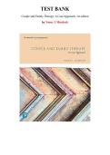 Test Bank for Couple and Family Therapy&colon; A Case Approach&comma; 1st edition &lpar;Murdock&comma; 2021&rpar;&comma; Chapter 1-11 &vert; All Chapters