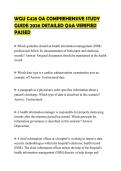 WGU C428 OA COMPREHENSIVE STUDY GUIDE 2026 DETAILED Q&A VERIFIED PASSED