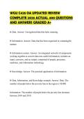 WGU C428 OA UPDATED REVIEW COMPLETE 2026 ACTUAL 400 QUESTIONS AND ANSWERS GRADED A&plus;