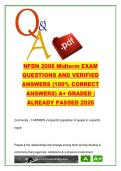 NFDN 2006 Midterm 300 Questions Prep &ndash; Community Health Nursing&comma; Ethics & Health Promotion 2026
